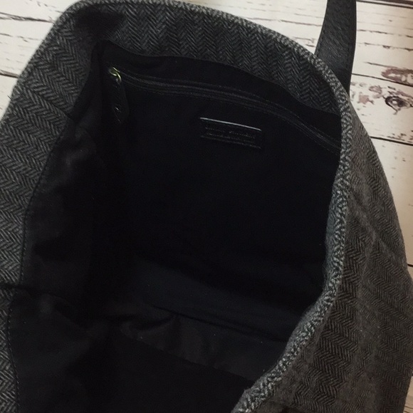 Brooks Brothers Wool And Leather Tote Bag - Picture 5 of 5